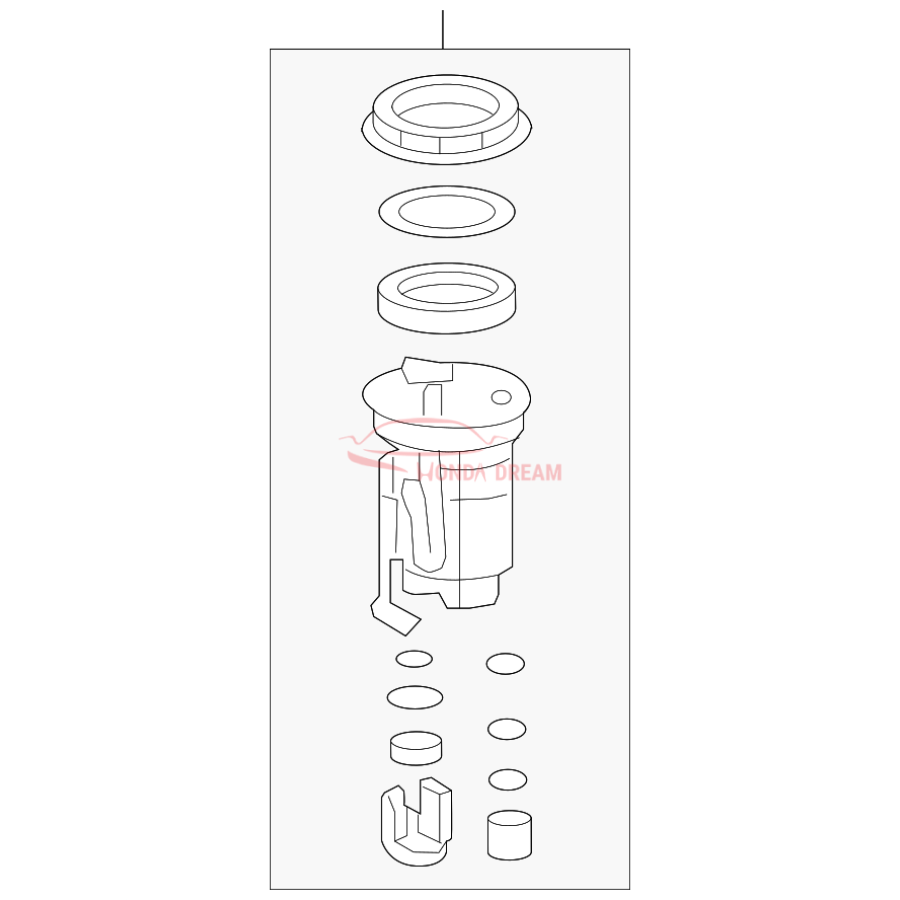 Fuel filter (17048-TK8-A00) - 1