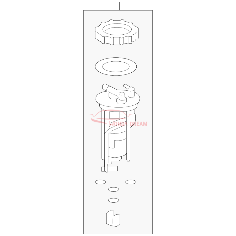 Fuel filter (17048-TR0-L00) - 1