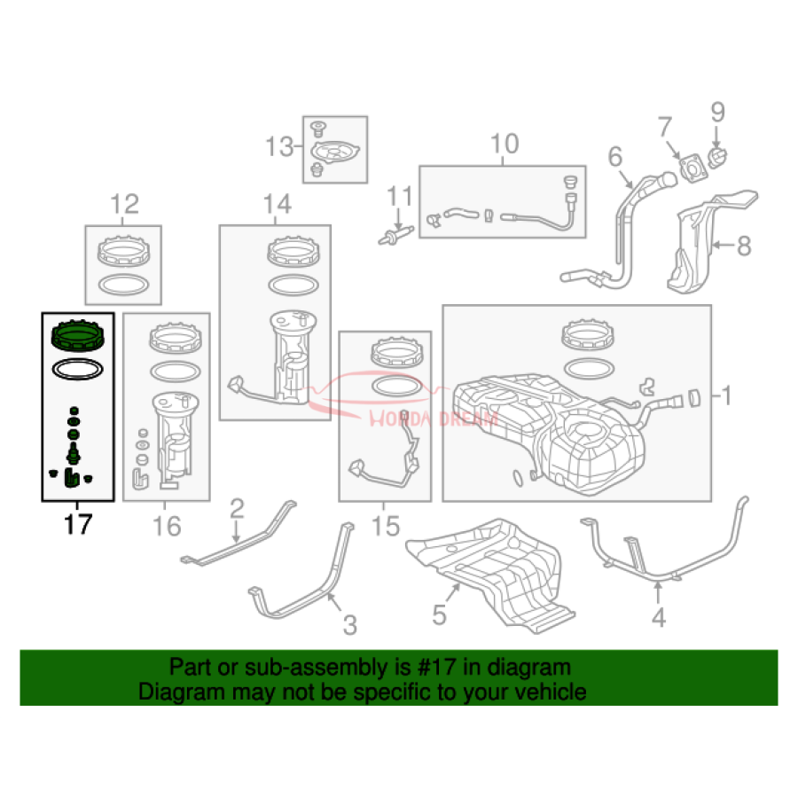 Регулятор тиску палива (17052-T0A-000) - 2