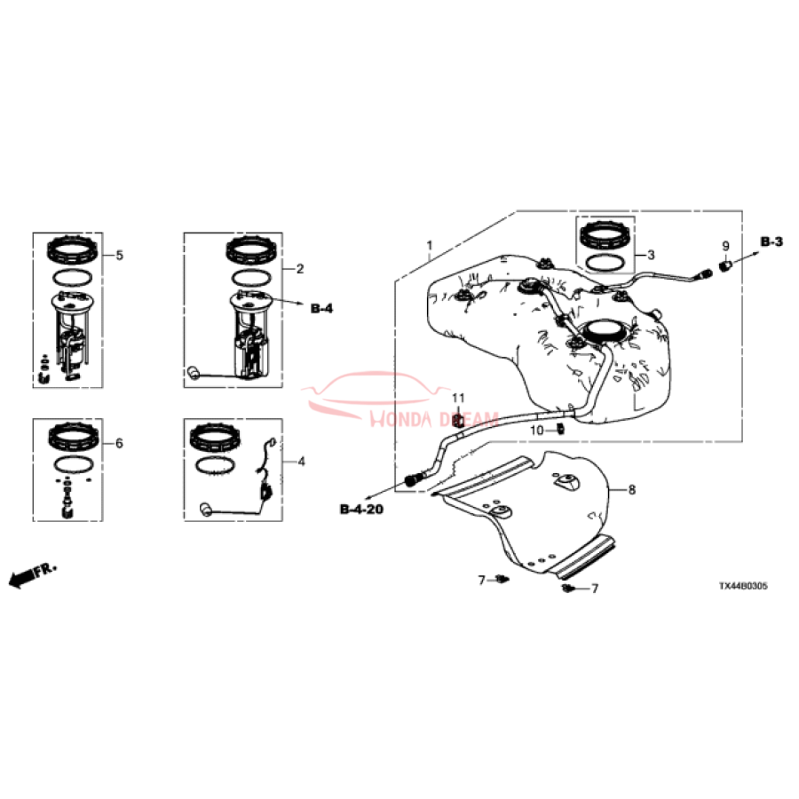 SET,P/REG ASSY (17052-TX4-000) - 1