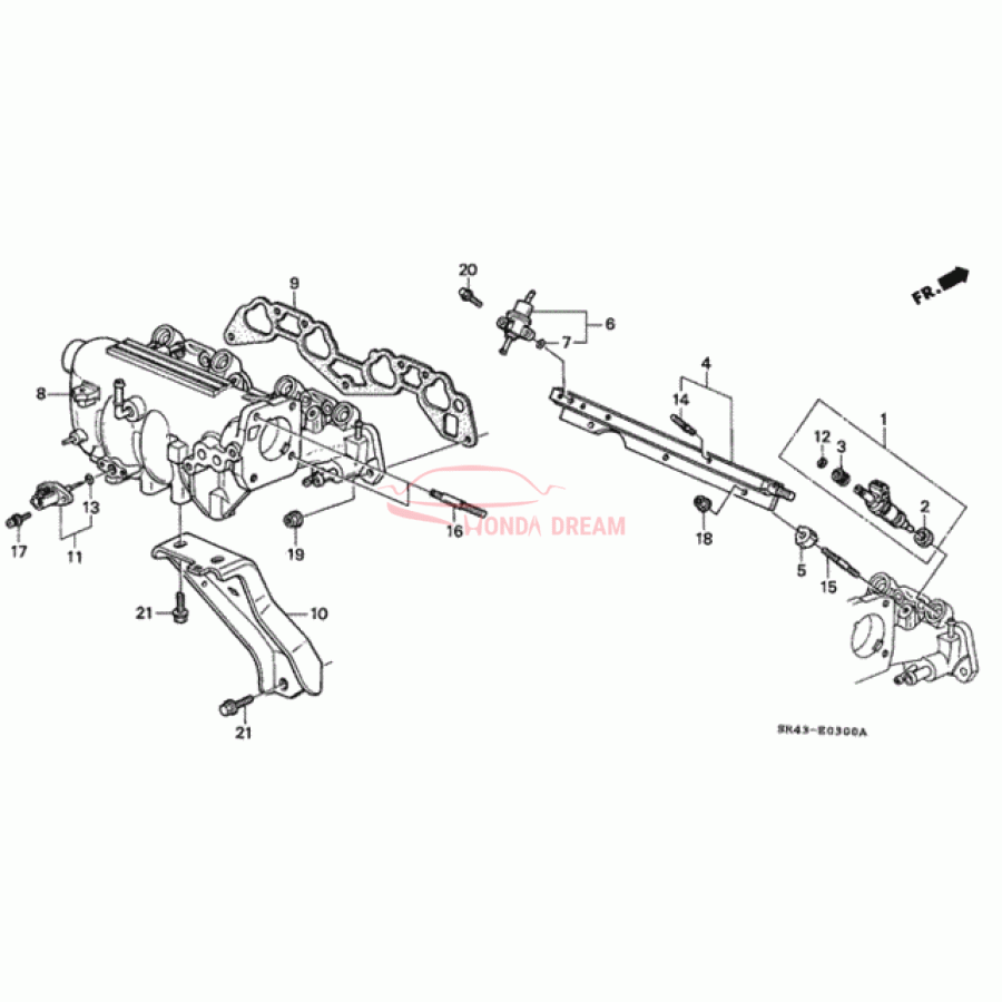 GASKET,IN MNFLD (17105-P08-004) - 1