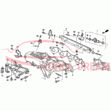 GASKET,IN MNFLD . (17105-P30-004) - 4