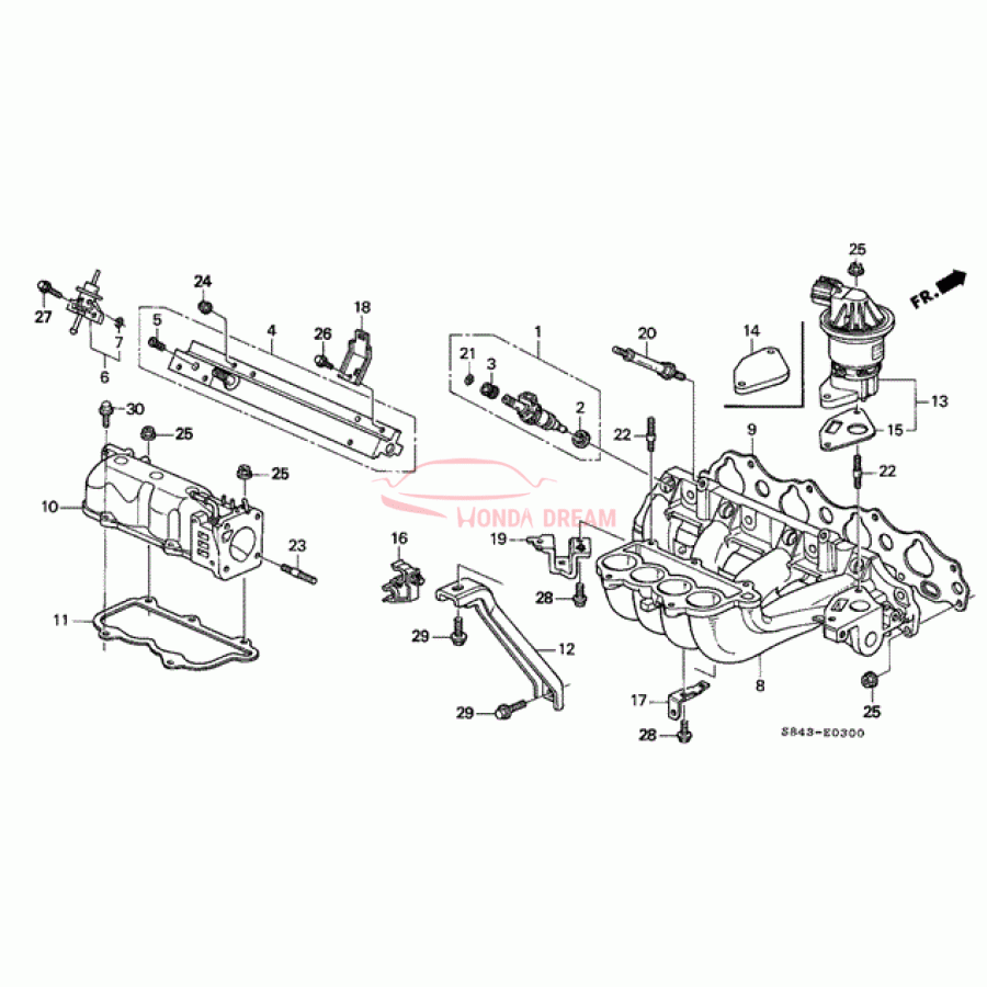 GASKET,INT MNFLD (17105-PAA-A01) - 1