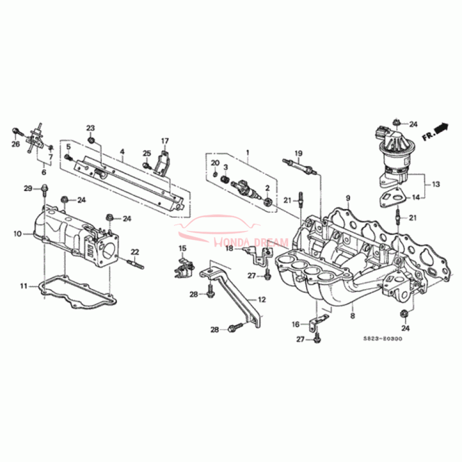 GASKET,INT MNFLD (17105-PAA-L01) - 1