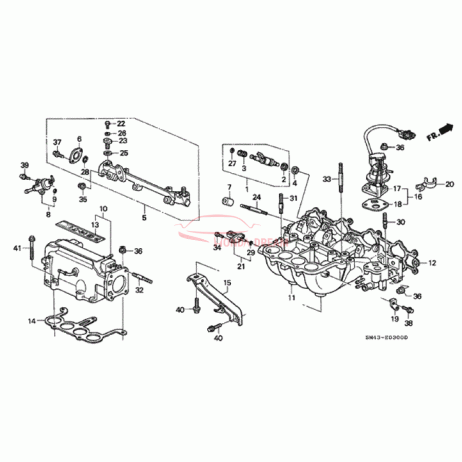 PKG,IN MANIFOLD (17105-PT2-014) - 1