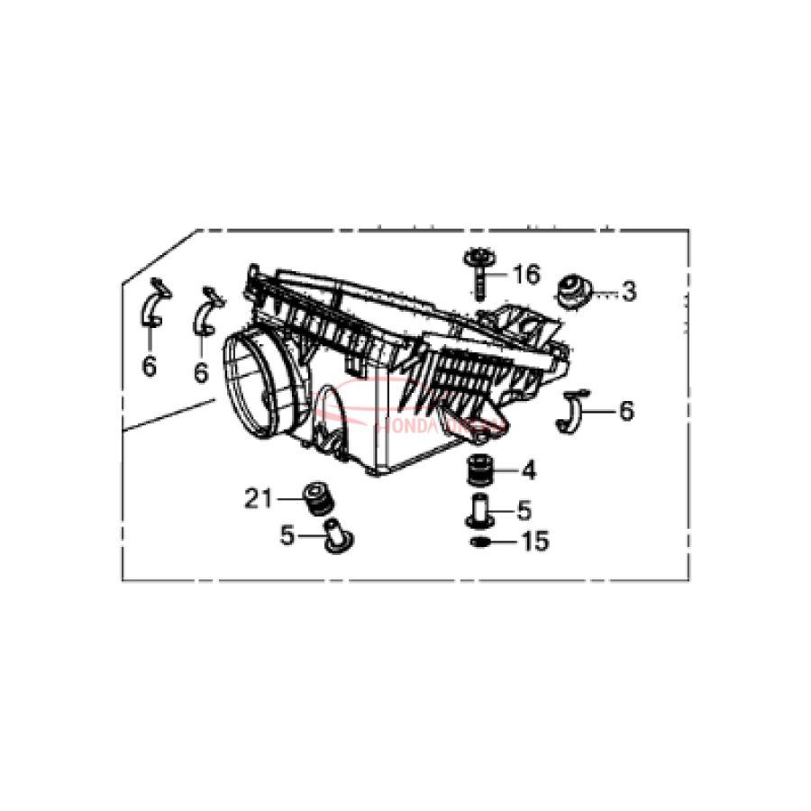 SET,AIR/C CASE (17201-R1A-A01) - 2