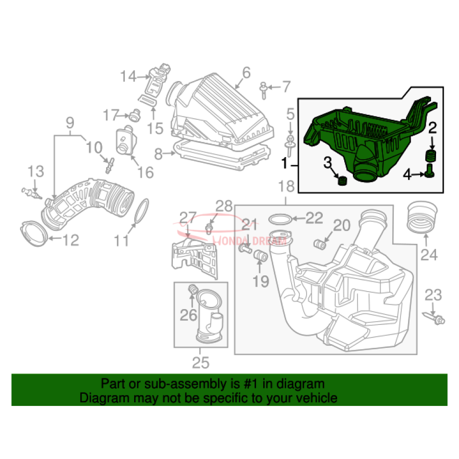 SET,AIR/C CASE (17201-RAA-A01) - 3