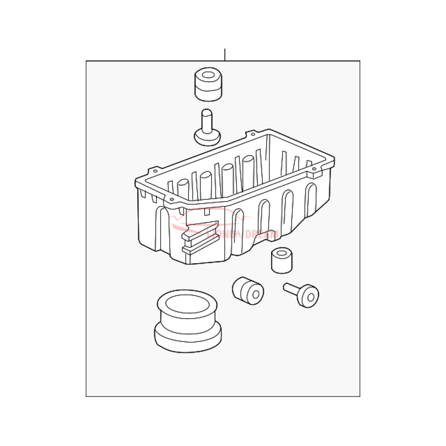 SET,AIR/C CASE (17201-RJE-A11) - 1