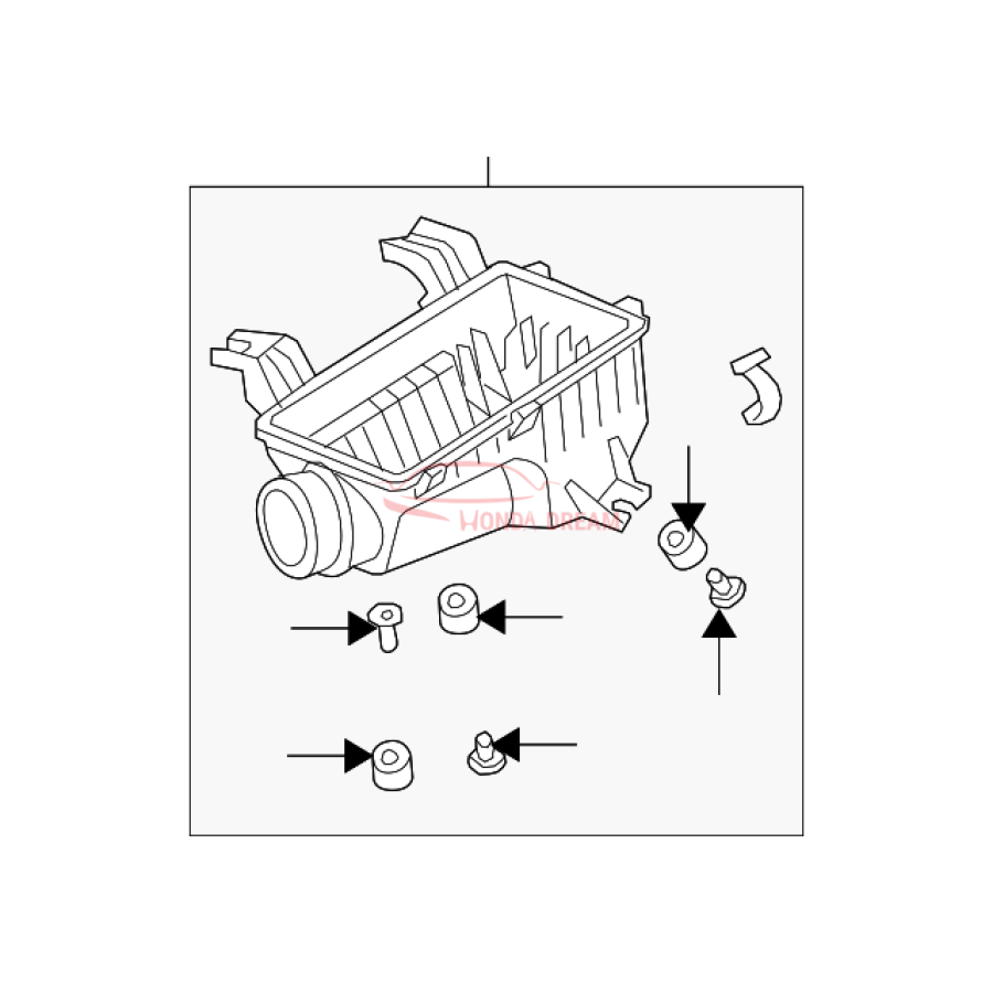 SET,AIR/C CASE (17201-RRA-A00) - 1