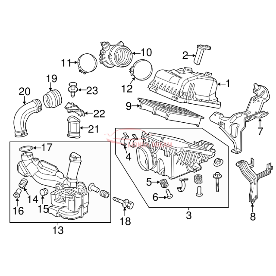 COVER COMP,AIR/C (17210-R1A-A01) - 2