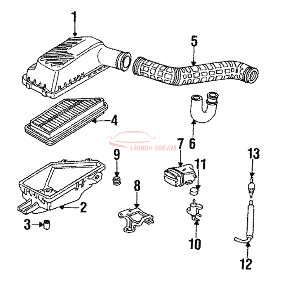 Air cleaner (17220-P13-505) - 1