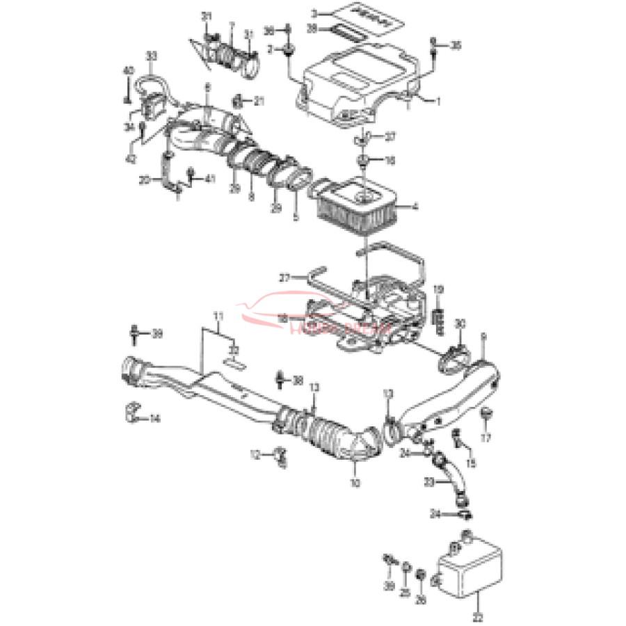 Air cleaner (17220-PD6-013) - 2