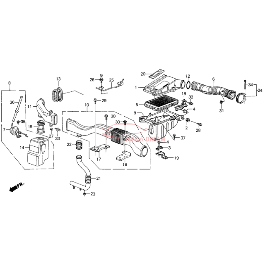 Air cleaner (17220-PE2-305) - 2