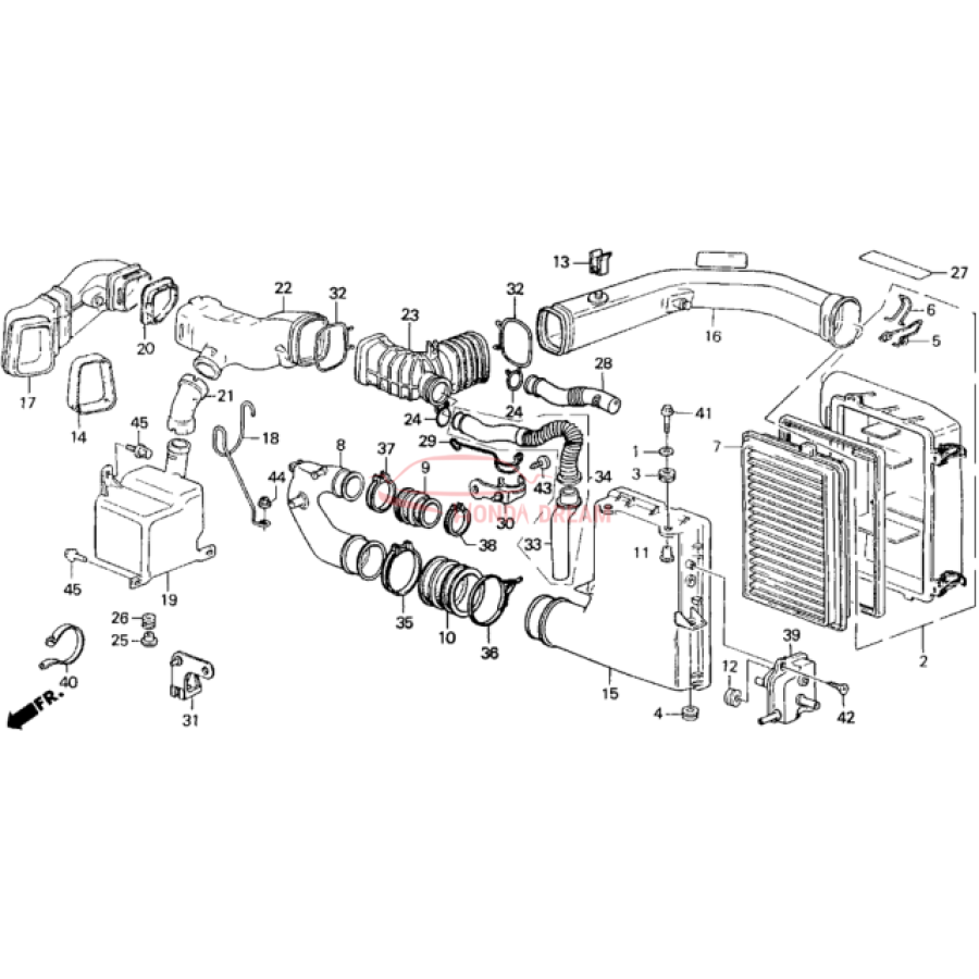 Air cleaner (17220-PH3-000) - 2