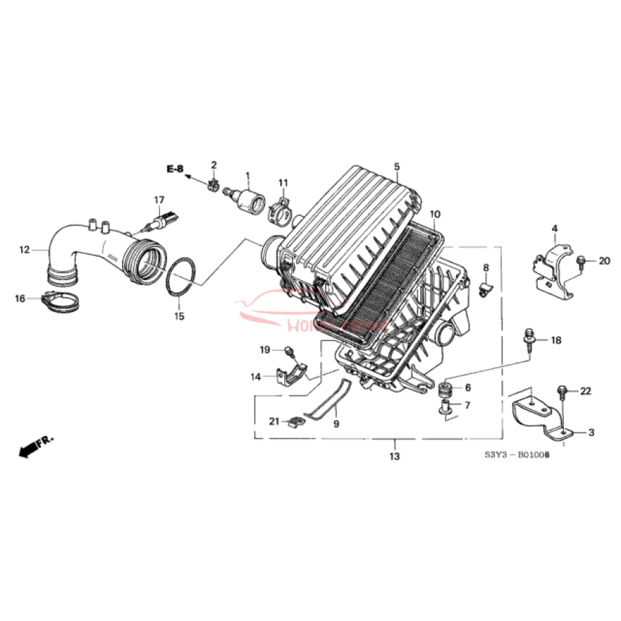 Air cleaner (17220-PHM-000) - 3