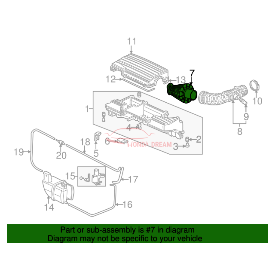 Air cleaner (17220-PZX-003) - 2