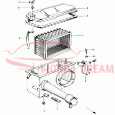 Air cleaner (17222-568-405) - 3