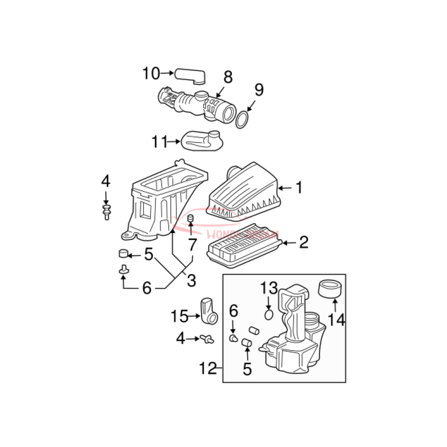 TUBE COMP,AIR FLO (17228-PGK-305) - 2