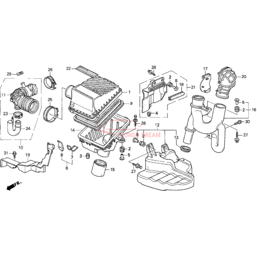 TUBE,AIR FLOW (17228-PV1-000) - 2