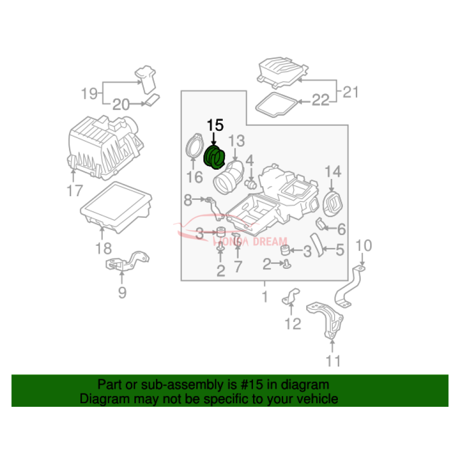 JOINT,THROT RUBBE (17228-RB0-000) - 3