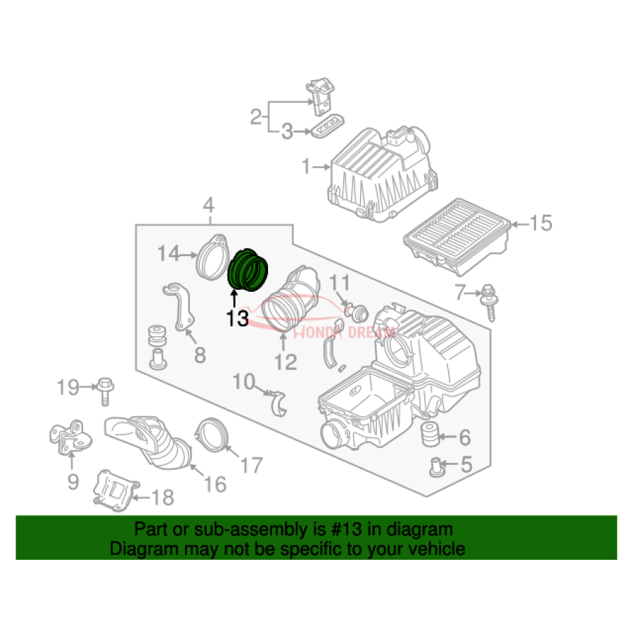 JOINT,THROT RUBBE (17228-RBJ-000) - 3