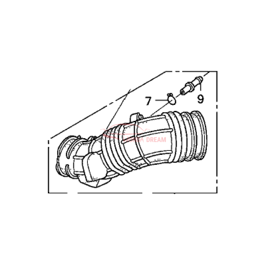 TUBE ASSY,AIR FLO (17228-RRB-A00) - 1