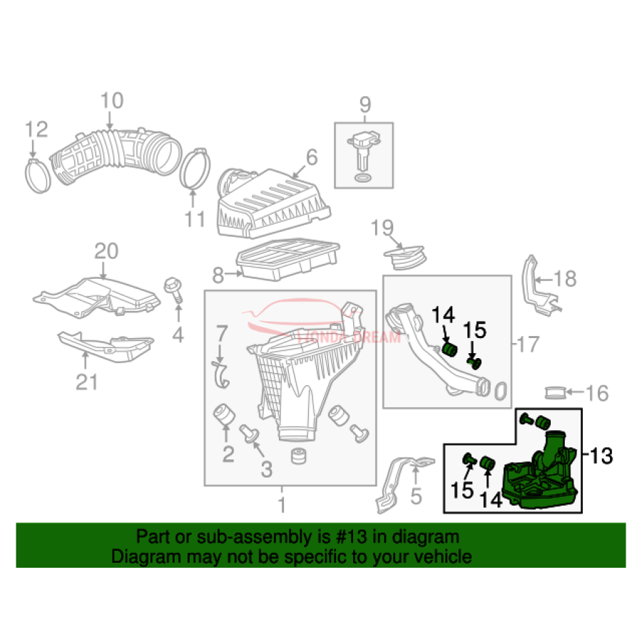 CHAMBER ASSY,RESO (17230-5J0-A00) - 3