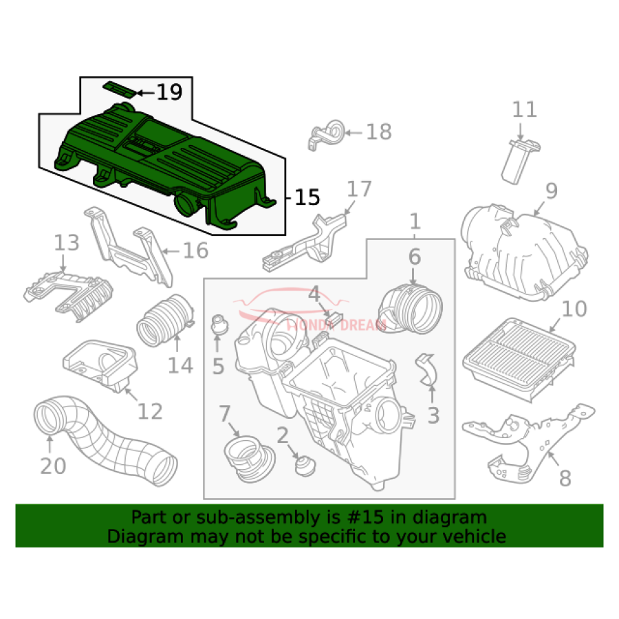 CHAMBER ASSY,RESO (17230-5TZ-H00) - 3