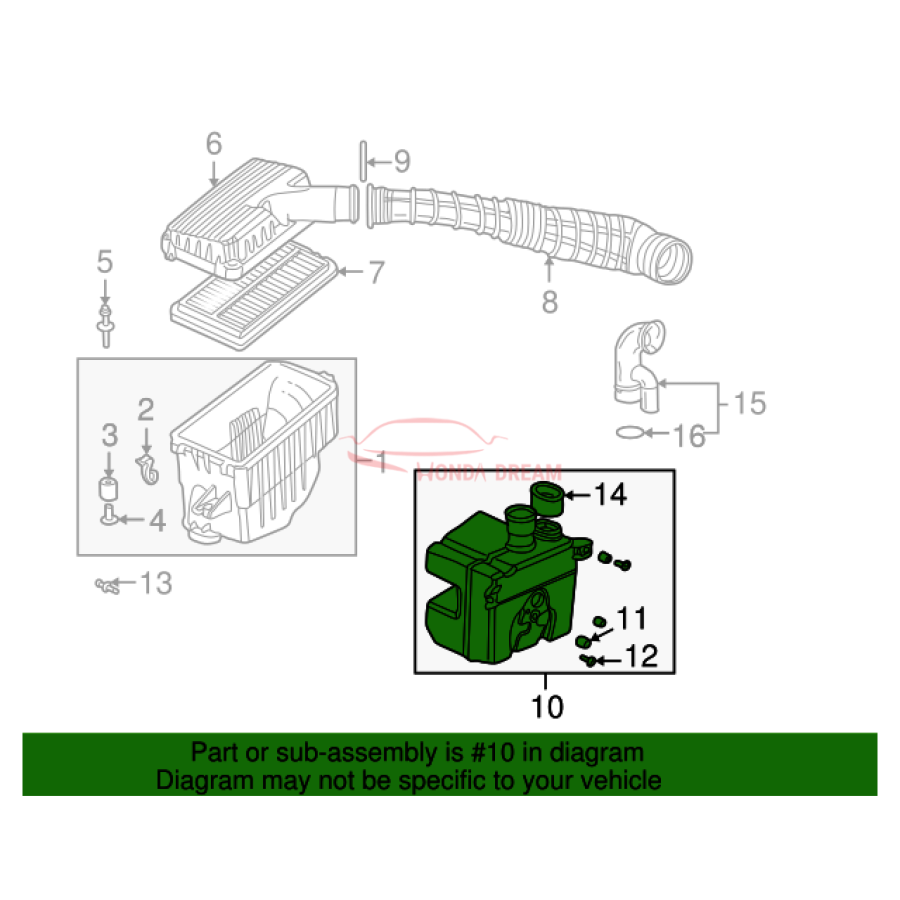 CHAMBER ASSY,RESO (17230-PAA-A01) - 3