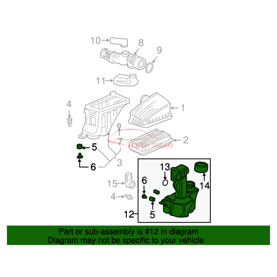 CHAMBER ASSY,RESO (17230-PVJ-A10) - 3