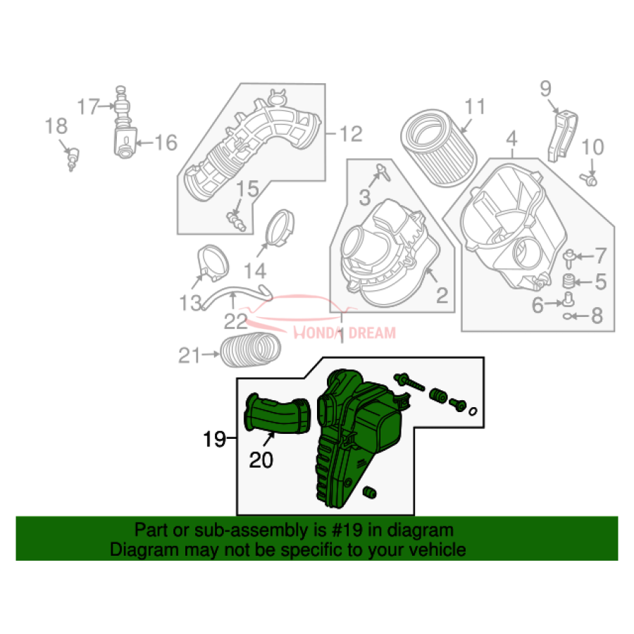 CHAMBER ASSY,RESO (17230-PZD-305) - 3