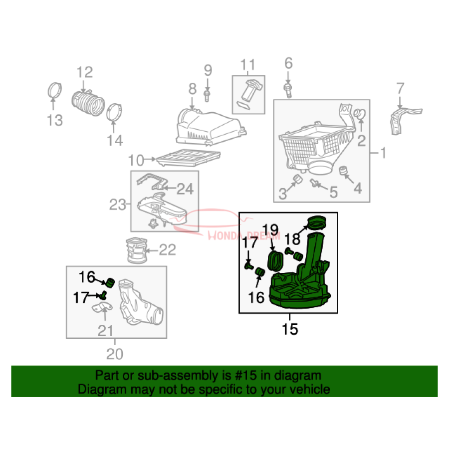 CHAMBER ASSY,RESO (17230-R53-A00) - 3