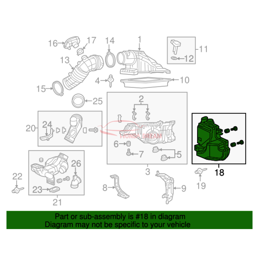 CHAMBER ASSY,RESO (17230-R5A-A00) - 3