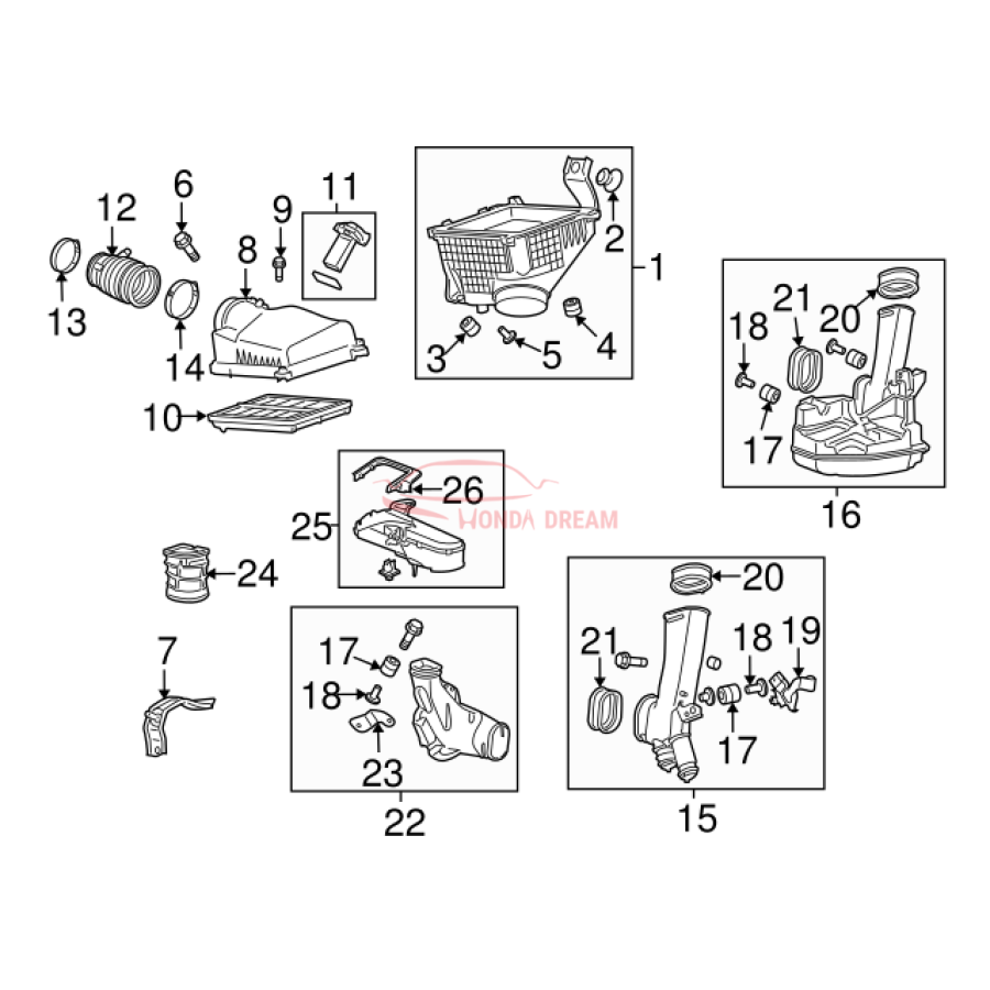 CHAMBER ASSY,RESO (17230-R70-A00) - 2