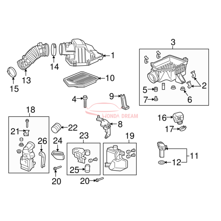 CHAMBER ASSY A RE (17230-REZ-A00) - 2