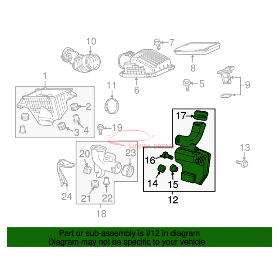 CHAMBER ASSY,RESO (17230-RGL-A00) - 3