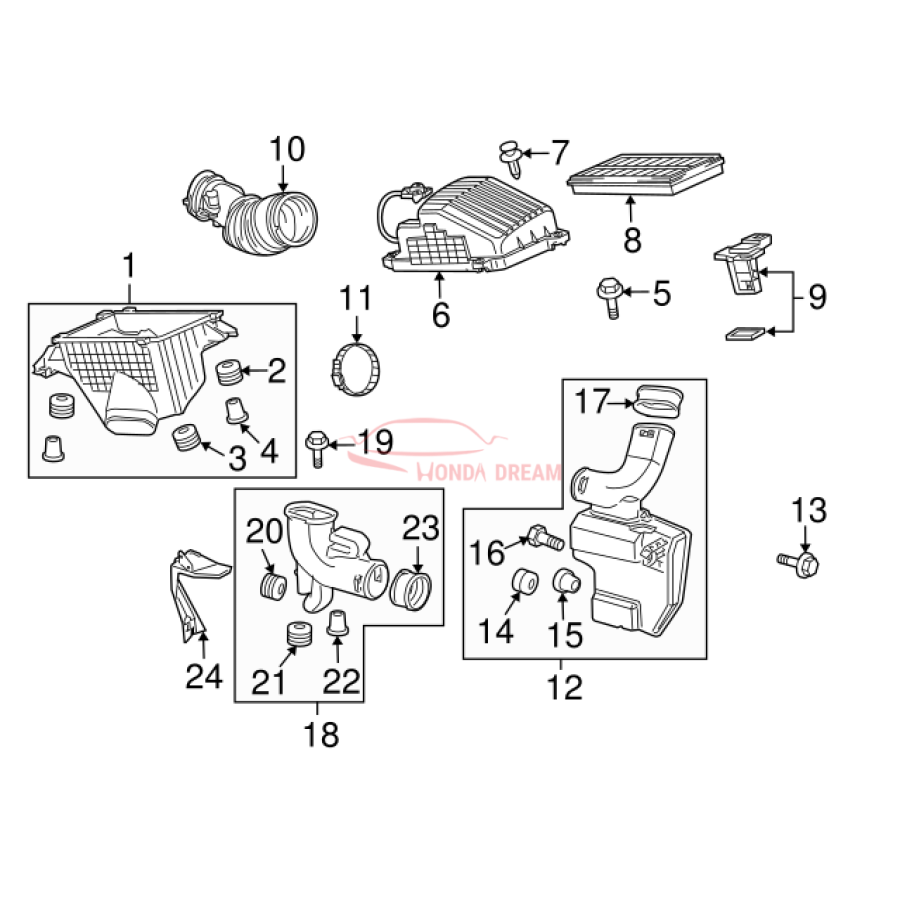 CHAMBER ASSY,RESO (17230-RGW-A00) - 2