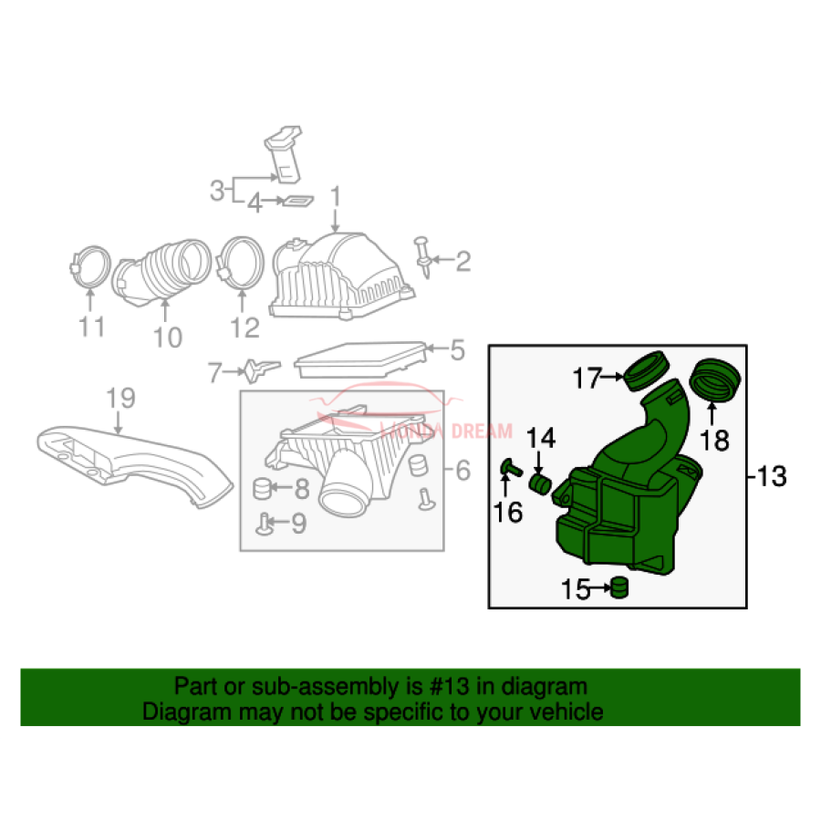 CHAMBER ASSY,RESO (17230-RN0-A01) - 3