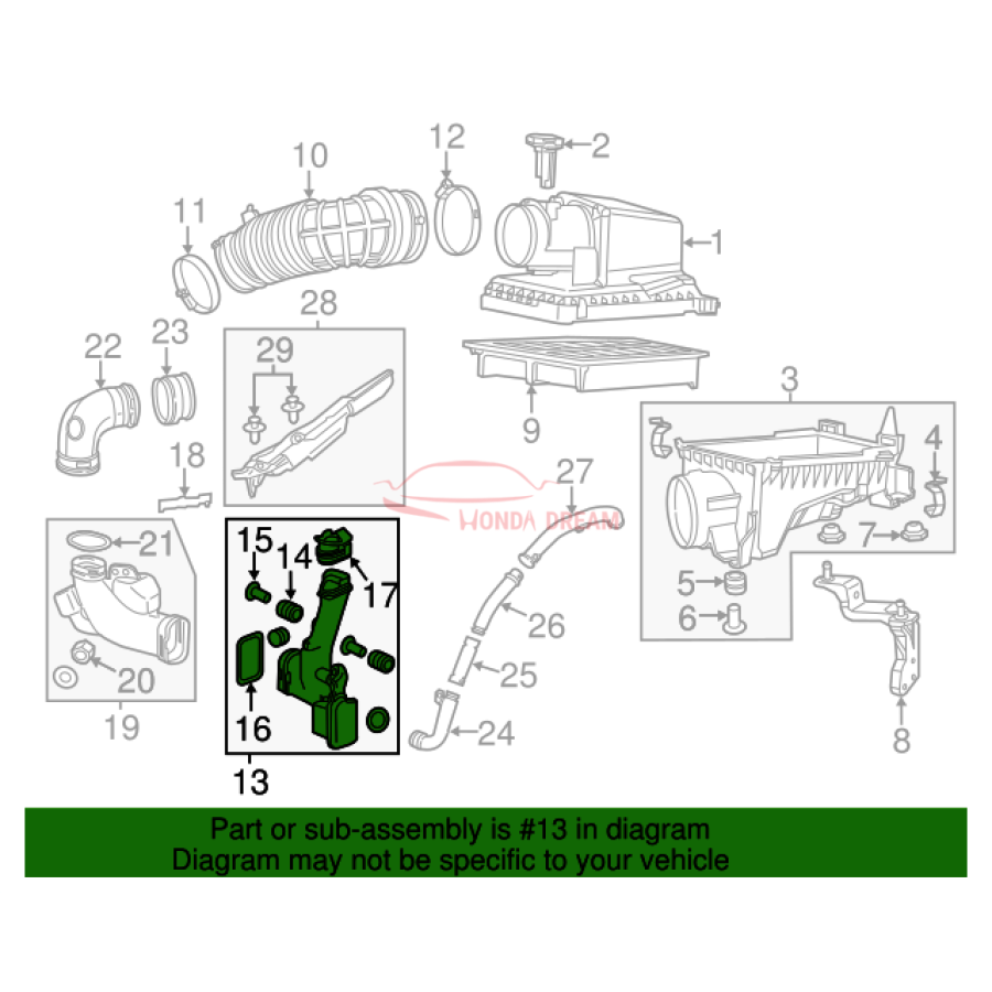 CHAMBER ASSY,RESO (17230-RX0-A00) - 2