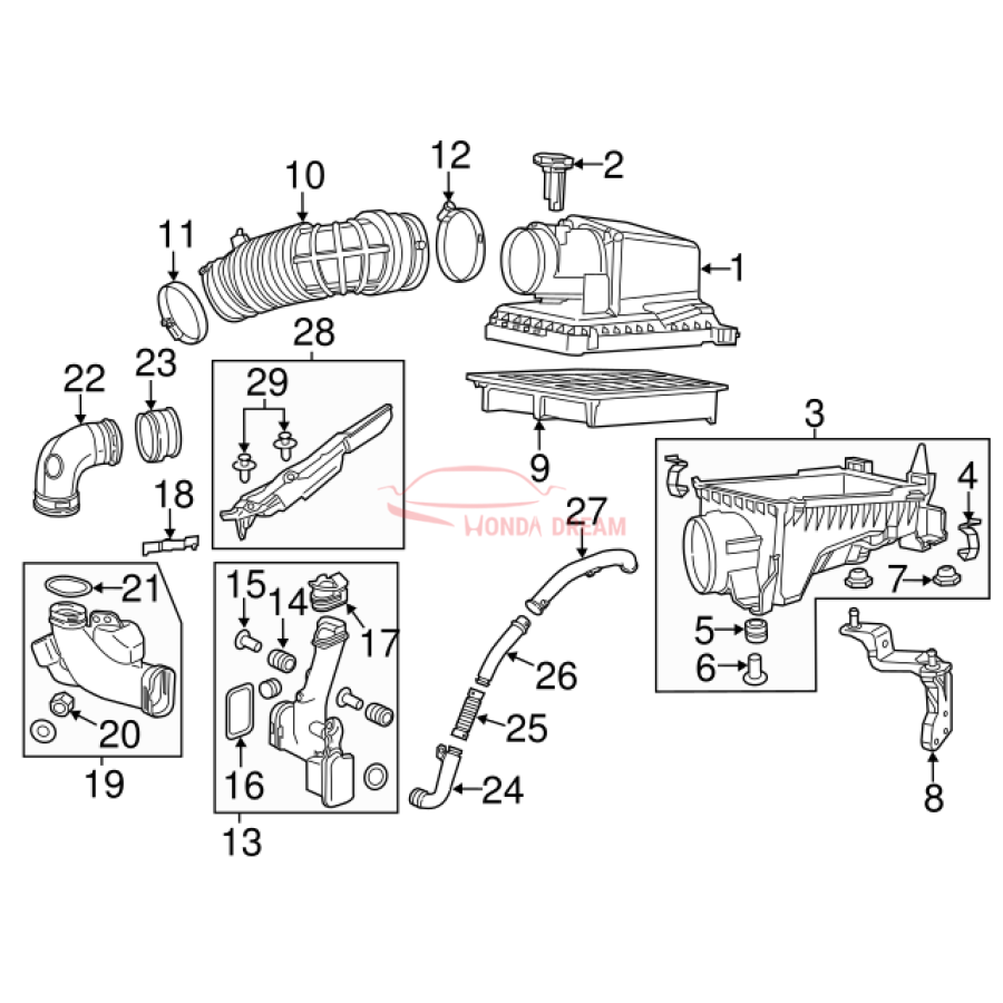 CHAMBER ASSY,RESO (17230-RX0-A00) - 3