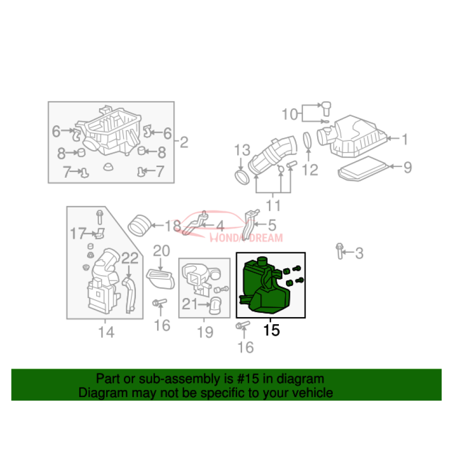 CHAMBER ASSY A,RE (17230-RZA-000) - 3