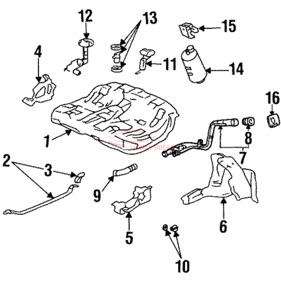 SET,FUEL TANK COM (17500-SS0-505) - 1