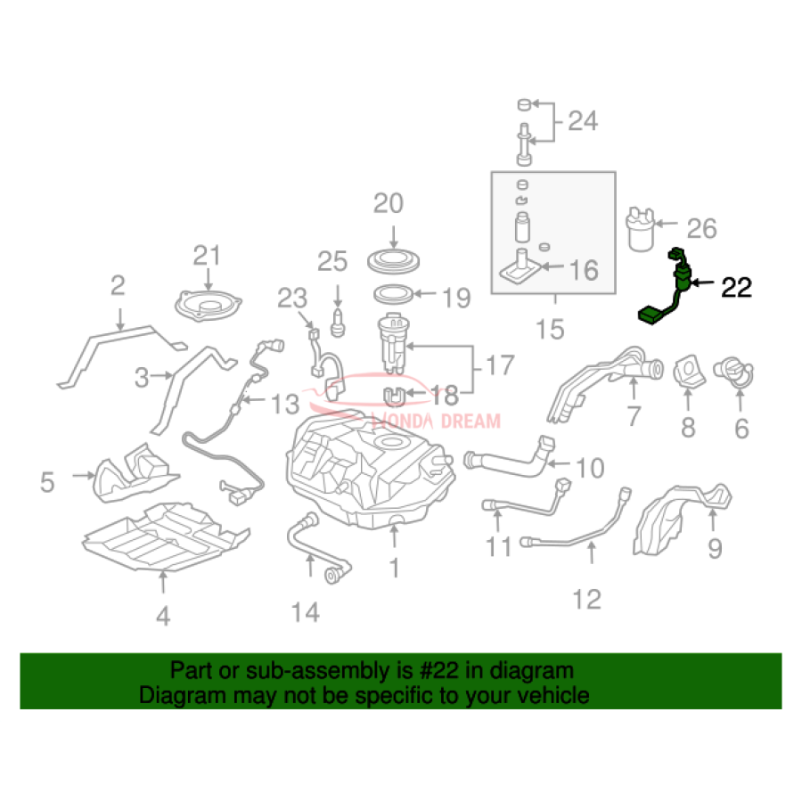 METER COMP (17630-SDC-E01) - 2