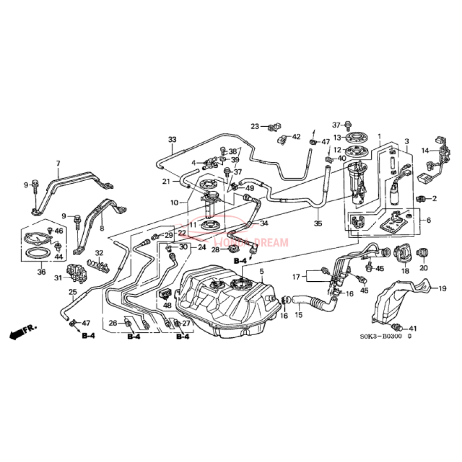 TUBE FILLER NECK (17651-S84-A01) - 2