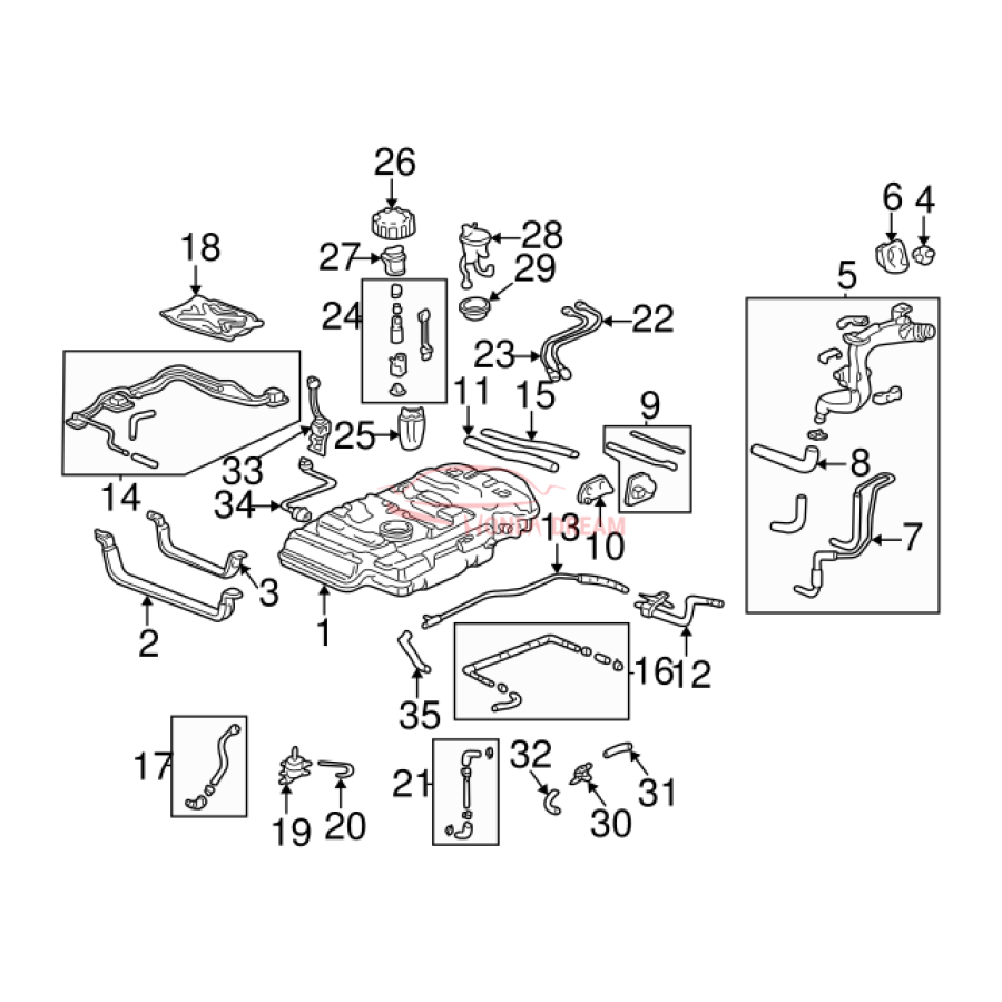 CAP COMP,FUEL FILLER (17670-S0X-A02) - 3