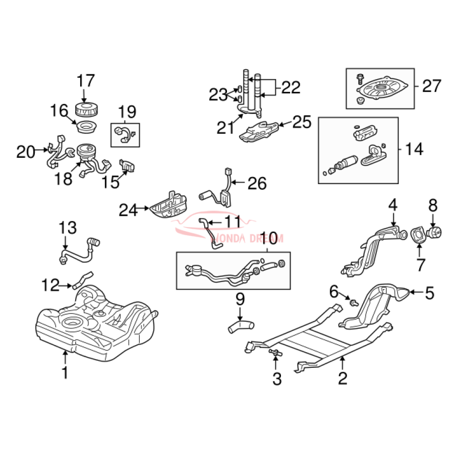 CAP COMP,FUEL FILLER (17670-S5A-A32) - 3