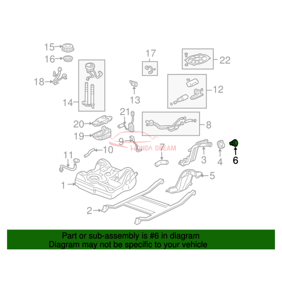 CAP COMP,FUEL FILLER (17670-S6M-A32) - 2