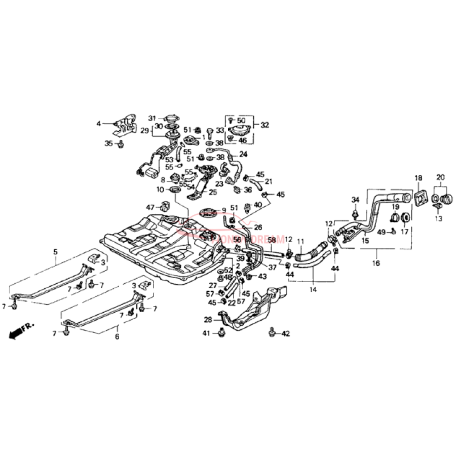 CAP COMP.,FUEL FI (17670-SM1-A01) - 3