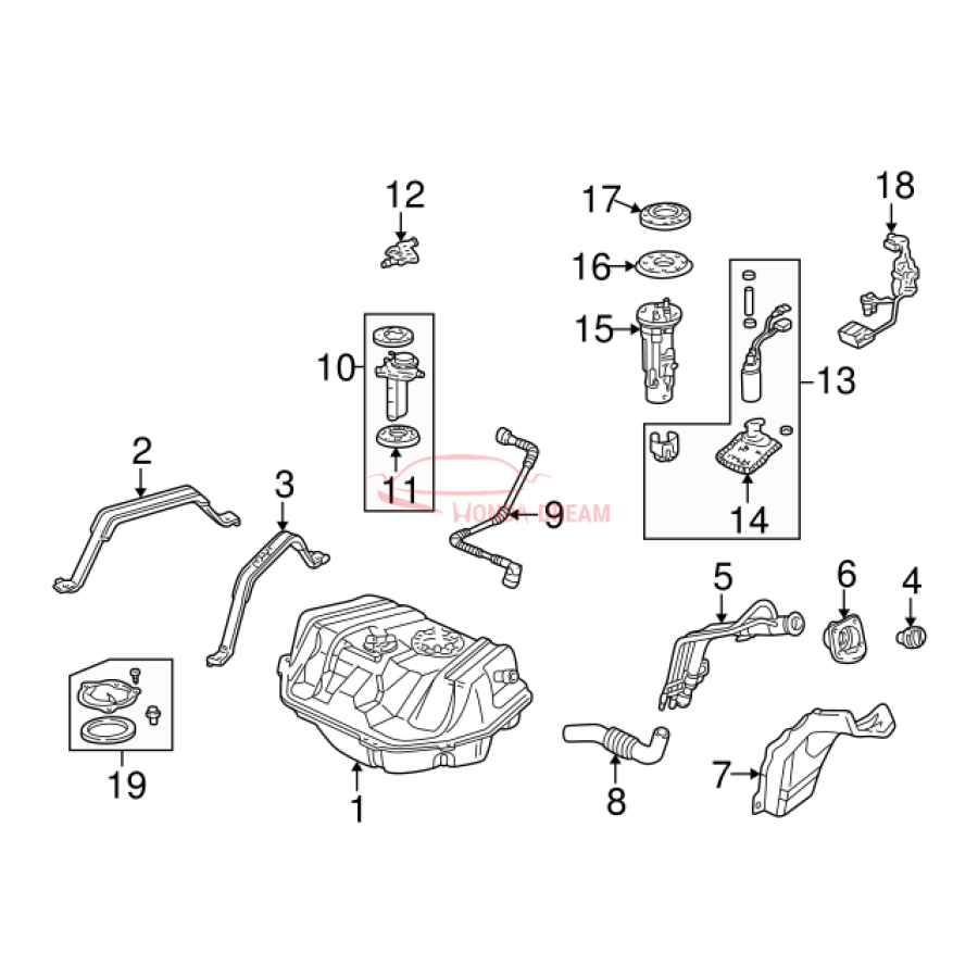 CAP COMP FUEL FILLER (17670-SM1-A03) - 3