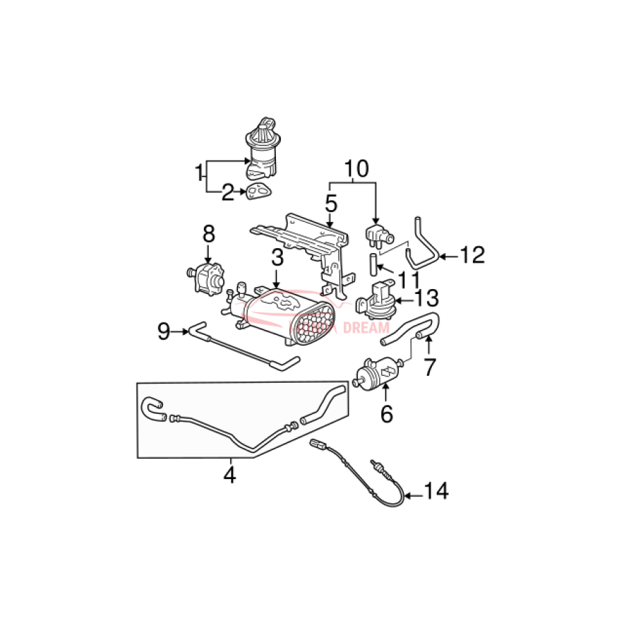 Valve Set, EGR (18011-PLM-A01) - 3